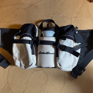 Eddie Bauer Hiking pack, Belt, water bottle, storage